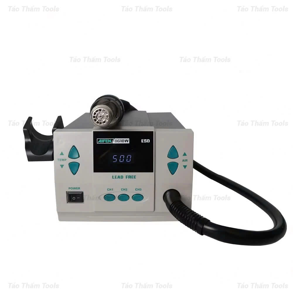 Máy khò AIFEN 861DW - 1000W Bản Cải Tiến 2024 (Tặng Kèm 7 Đầu Khò) | Táo Thẩm Tools