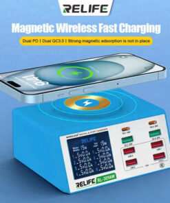 Sunshine Relife | Bộ sạc 8 cổng báo dòng Relife RL-309AW (có sạc không dây / 100W)