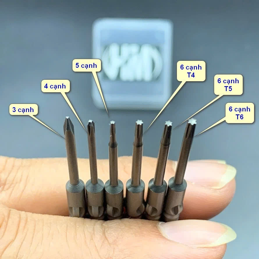 Mũi Vít Tua Vít Điện 6 Kiểu Đầu (Lắp Được Cho Tua Vít Đồng) | Táo Thẩm Tools
