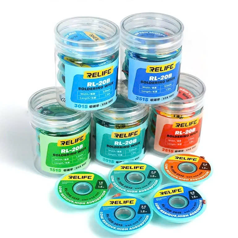 Dây Đồng Hút Chì Hàn Thiếc Hàn Relife RL-20B (1.5m)| Táo Thẩm Tools