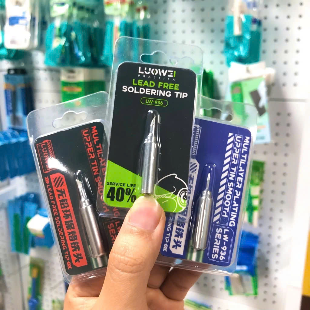 Mũi Hàn 936 Luowei LW-936 Chính Hãng Nóng Nhanh - Siêu Bám Thiếc | Táo Thẩm Tools