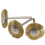 Đầu Chổi Kim Loại Xoay Vệ Sinh Keo Khung Viền Trục Size 2.35mm và 3.0mm | Táo Thẩm Tools