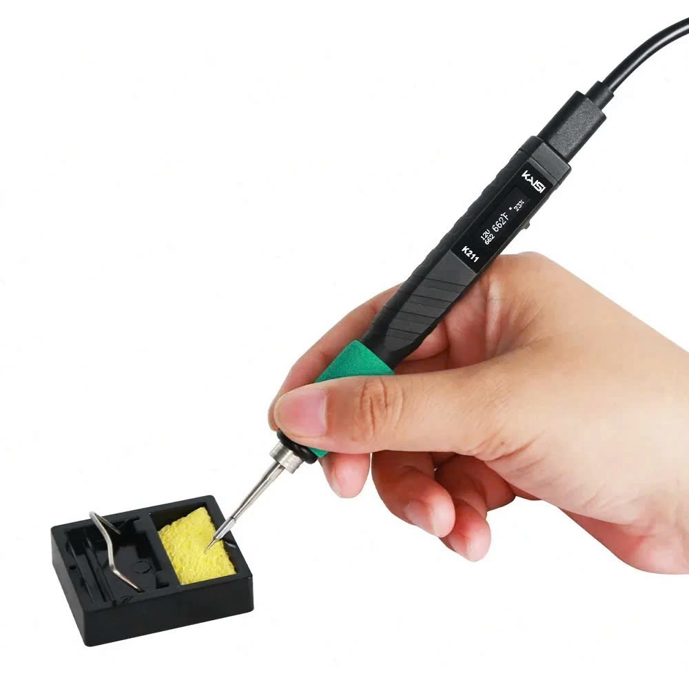 Tay Hàn Cắm Điện Trực Tiếp Kaisi K211 Kèm 3 Mũi Hàn (100 - 450 Độ)