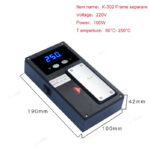 Táo Thẩm Tools | Máy Bóc Ron Kính lPhone KAISI 302 Có Khe Làm ic – Màu Đen (max nhiệt 250 độ)