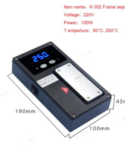 Táo Thẩm Tools | Máy Bóc Ron Kính lPhone KAISI 302 Có Khe Làm ic - Màu Đen (max nhiệt 250 độ)