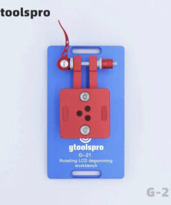 Đế kê xoay 360độ làm keo vệ sinh màn xoay đa năng, 2 mặt đen đỏ chịu nhiệt Gtoolpro