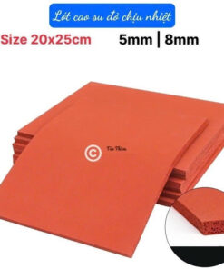 Lót Cao Su Đỏ Chịu Nhiệt 20*25cm | 6MM | 8MM