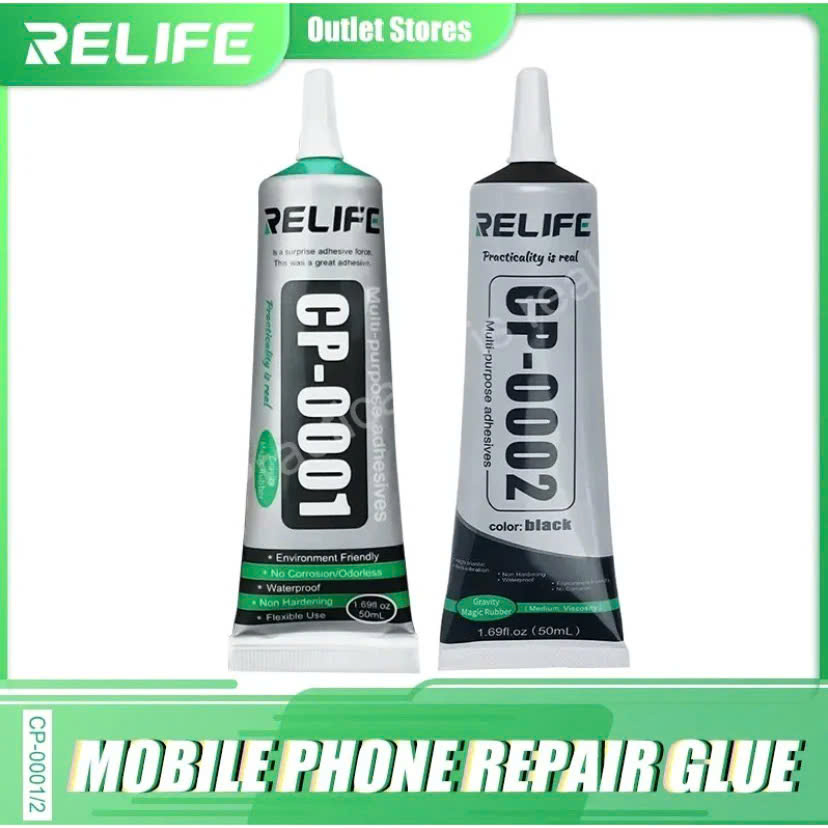 Táo Thẩm Tools | Keo dán đa năng RELIFE 50ml CP (2 màu Đen, Trắng)