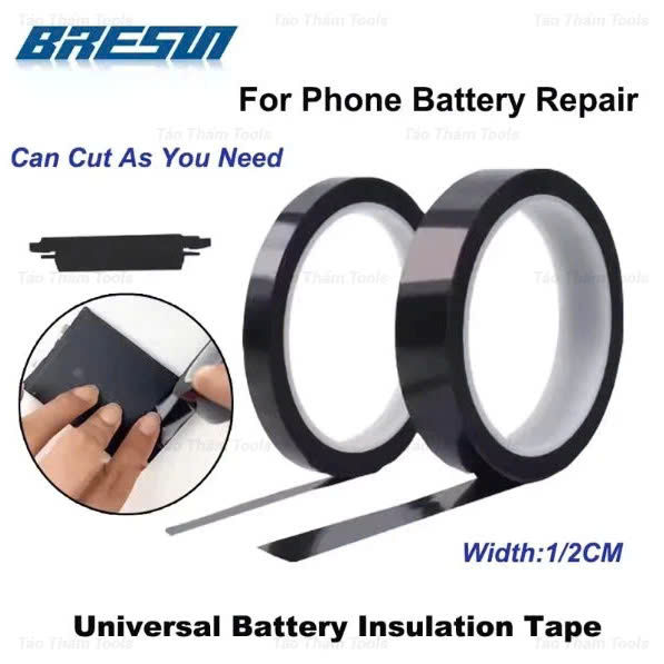 Băng dính dán Cell Pin - Đen 1cm/2cm| Táo Thẩm Tools